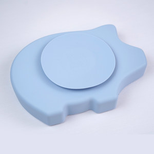 Pet Slow Feeding Bowl Silicone Licking Mat Anti Choking Dog Food Plate Sky Blue 221mm x 154mm Non Slip <b>Easy</b> Clean - Product Image 2