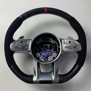 Volant en cuir perforé pour Mercedes-Benz GLA 250 GLB <span class=keywords><strong>200</strong></span> GLC 300 GLE 250d GL 550 G 63 AMG Volant en fibre de carbone - Product Image 1