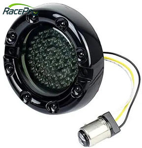 RACEPRO-Feux de Moto avec Faisceau Infini de <span class=keywords><strong>1</strong></span>/4 Pouces, Clignotants Avant et Arrière à LED avec Anneau Lumineux LED pour <span class=keywords><strong>Harley</strong></span> Davidson - Product Image 3