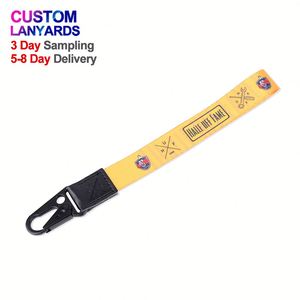 Jacquard Style Fabric Designer Lanyard Keychain Bulk Custom Keychain Lanyard - Product Image 1