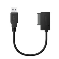 Kabel konverter adaptor USB2.0 ke Sata II 7 + 6 13Pin Slimline Sata 13Pin Line kabel Drive adaptor untuk Laptop CD/DVD ROM