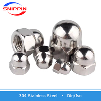 DIN1587 écrou borgne 304 acier inoxydable écrou hexagonal écrous borgnes M3 M4 M5 M6 M8 M8-1 M10 M10-1 M10-1.25 M12 ~~ M30
