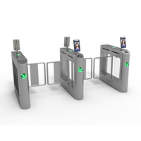 Barrière tourniquet automatique à bascule de petite taille en acier inoxydable 304, contrôle d'accès des piétons, portail de sécurité, lecteur de code QR, tourniquet