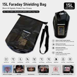 Sac à dos étanche anti-signaux 5G 6G <span class=keywords><strong>WIFI</strong></span> Bluetooth GPS, protège les informations personnelles contre le piratage - Product Image 1