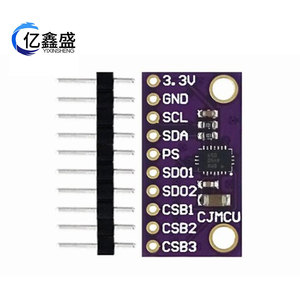 BMX055 9DOF IMU เซ็นเซอร์โมดูลอินเทอร์เฟซ I2C เซ็นเซอร์วัดท่าทางที่แม่นยำสำหรับหุ่นยนต์โดรนนำทางอุปกรณ์ไอโอที - Product Image 2