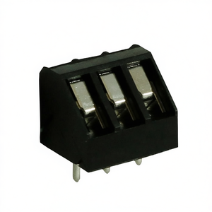 Pcb Terminal <b>Block</b> 5mm Pitch 45 Degree 3 Position Right Angle <b>Mounting</b> - Product Image 2