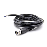 M12 Xcode 8-Pin Kabelstecker RJ45 Ethernet-Kabelstecker-Baugruppe M5 4-Pin Stecker-Buchse Kabelstecker