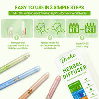 Dvoke Vaporizador Botánico de Aromaterapia en Barra, Mezclas Funcionales de Gordolobo, Difusor Herbal de Bienestar con Humo, 600 Usos