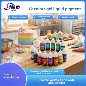 Juego de Colorantes Alimentarios en Gel Comestibles, Kit de Pigmentos en Gel de Alta Concentración, Stock al por Mayor para Decoración de Pasteles, Fondant y Repostería - Product Image 1