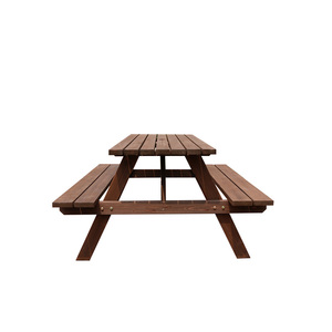 โต๊ะปิกนิกไม้สนจีนแบบใหม่ ราคาประหยัด นั่งสบาย พร้อมเก้าอี้ - Product Image 3