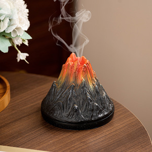 Porte-bougie conique en résine et fer, fait main, durable, décoratif, <span class=keywords><strong>volcan</strong></span>, cadeau arabe, diffuseur d'arômes, brûleur d'encens, encensoir - Product Image 6