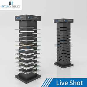 Nhà máy bán buôn tùy chỉnh kích thước dọc hiển thị đứng gốm gạch đá cẩm thạch đá đơn giản mẫu nhỏ hiển thị giá - Product Image 4