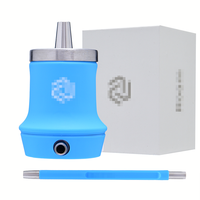 Vente en gros de coffret cadeau portable, ensemble de chicha en métal, 4 couleurs, mini chicha