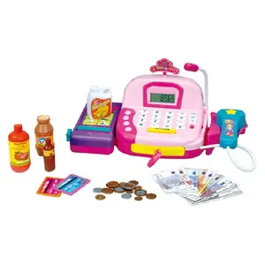 Juego de Juguetes de Rol para Niños en Edad Preescolar, Popular en 2022, Juego de Imitación para Niños y Niñas, <span class=keywords><strong>Caja</strong></span> <span class=keywords><strong>Registradora</strong></span> con Escáner y Calculadora - Product Image 1