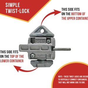 ISO Standard Forged Steel Manual Twist <b>Lock</b> Intermediate <b>Shipping</b> <b>Containers</b>' Parts & Accessories - Product Image 5