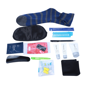 Kit de servicios para aerolíneas, bolsa de maquillaje cosmético de fieltro de gran capacidad para viajes, <span class=keywords><strong>neceser</strong></span> de <span class=keywords><strong>vuelo</strong></span> - Product Image 6