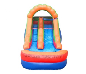 Orient Inflatables pequeño arco iris inflable agua <span class=keywords><strong>ondulado</strong></span> tobogán con piscina - Product Image 3