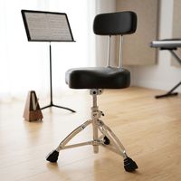 Tabouret de batterie réglable robuste avec coussin confortable, banc de batterie portable pour batteurs - Vente en gros usine