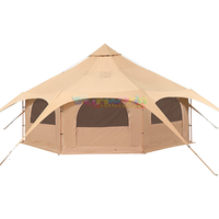 Prix d'usine Vente en gros Camping en plein air Imperméable Toile de coton indien Glamping Tente De Lujo Bell Tentes de yourte mongole de luxe