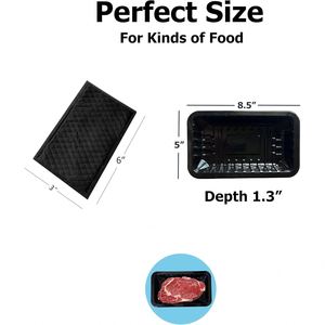 Water Absorbent PE/NON-WOVENS <b>Material</b> Meat Pads for Wholesale Supermarket Frozen Chicken Beef Meat <b>Pack</b> Plastic Tray Customized - Product Image 2