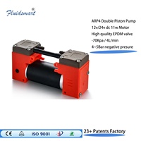 Pompe à vide à piston haute pression résistante à la corrosion, moteur sans balais 24V DC, micro-pompe à air sans huile OEM 4L/min -70KPa
