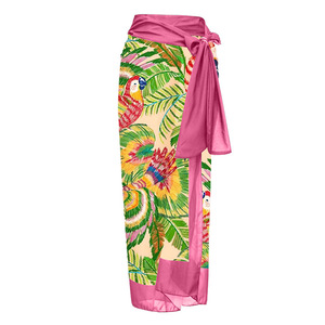 Stock Custom Print <strong>Plus</strong> <strong>Size</strong> Designer One Piece Swimwear Ties Shoulder Trend Two Pieces Bathing Suits <strong>Beach</strong> Sarong <strong>Cover</strong> <strong>Ups</strong> - Product Image 4