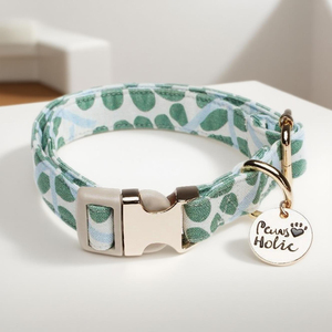 Collier de chien personnalisé confortable en coton de luxe Style élégant moderne personnalisé avec des lumières accessoire doux et durable en gros - Product Image 5