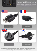 Station d'alimentation portable multifonctionnelle étanche 200W pour extérieur, 45000mAh, 110V/220V, charge rapide PD65W, batterie externe au lithium