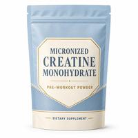 Poudre de créatine monohydrate de marque privée pour la pré-entraînement, complément énergétique pour la musculation, aide à soutenir une énergie explosive