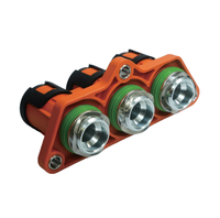 Connecteur de chargeur EV de puissance de série de trou traversant 1000V 2Pin 150A 200A pour la prise de câble de 50mm2 pour le contrôleur de moteur d'EV UVW
