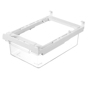 Transparent Telescopic Refrigerator Storage Box With Clip-on Lid Rectangle Food Grade Organizer For Fridge - Product Image 5