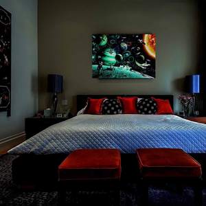 Puzzles personnalisés pour adultes, <span class=keywords><strong>1000</strong></span> <span class=keywords><strong>pièces</strong></span>, <span class=keywords><strong>puzzle</strong></span> fluorescent pluie de feux d'artifice, jeux éducatifs, <span class=keywords><strong>puzzle</strong></span> en carton pour enfants - Product Image 5