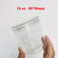 Nouveaux pots cosmétiques en plastique transparent PET de conception chinoise avec couvercles transparents pour le stockage de crèmes de soin de la peau 250ml 300ml 500ml
