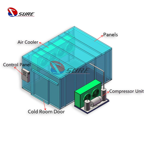 Prefab tủ lạnh năng lượng mặt trời hệ thống đi bộ trong mát lạnh/tủ đông đơn vị đi bộ trong phòng lạnh/đi bộ trong tủ đông - Product Image 3