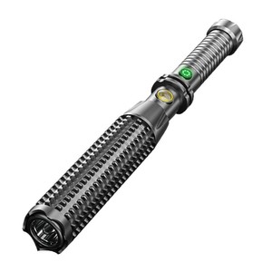 Spiked Club <b>Flashlight</b> <b>Rechargeable</b> Led Handheld Emergency Multi Functional Waterproof Tactical Light - Product Image 2
