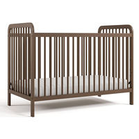Lit bébé convertible, transformable en lit d'enfant et en lit superposé, avec 4 hauteurs de matelas réglables.