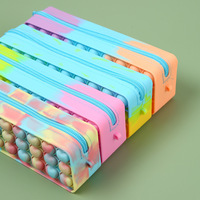 Étui à crayons imperméable de grande capacité populaire GF, pochette en silicone, sac de rangement pour papeterie, sac à crayons créatif