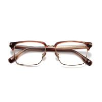 Gafas de Computadora con Logotipo Personalizado, Monturas de Acetato Ecológicas de Forma Oblonga para Hombre, Venta al Por Mayor de Fábrica