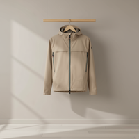 Veste matelassée à capuche pour homme, style chinois, à simple boutonnage, motif uni, imperméable et coupe-vent, fermeture éclair fine, service OEM