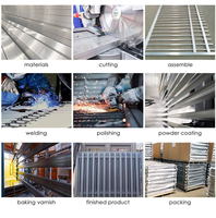 Conceptions modernes de garde-corps de pont avant en aluminium pour le balcon et l'escalier de villa