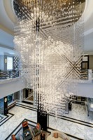Loft double hauteur appartement goutte d'eau éclairage suspendu goutte d'eau lustre d'hôtel luxe