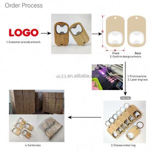 Décapsuleur en bois personnalisé, gravure laser, porte-clés vierge avec décapsuleur, porte-clés personnalisé avec logo et décapsuleur - Product Image 3