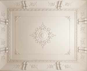 <span class=keywords><strong>Plaque</strong></span> décorative <span class=keywords><strong>de</strong></span> <span class=keywords><strong>plafond</strong></span> en plâtre, style français, gaufrée, luxe léger, pour base <span class=keywords><strong>de</strong></span> lustre, en stock - Product Image 1