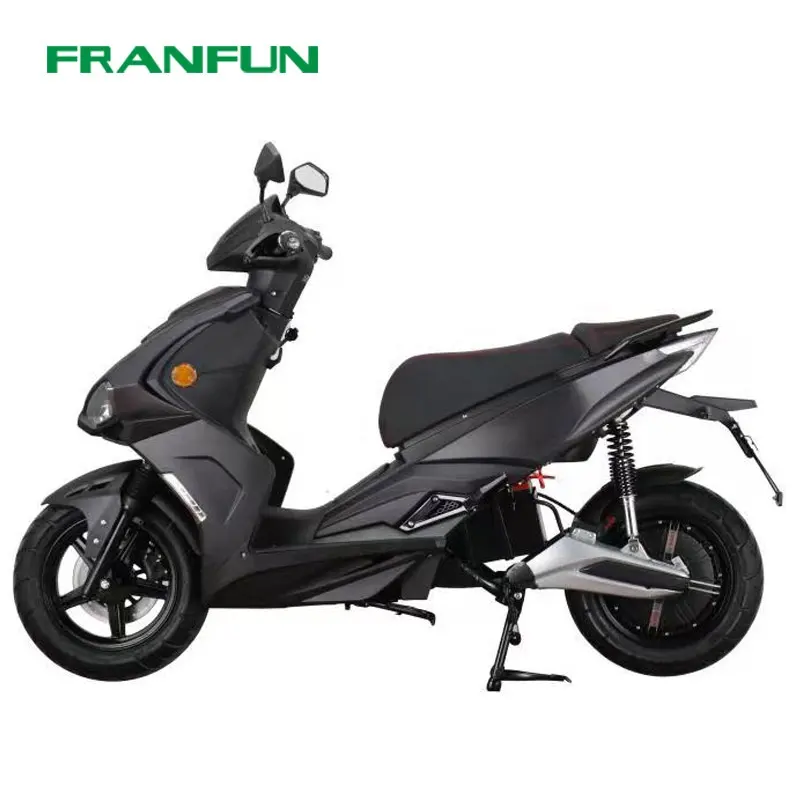 Hydraulic suspension 12 inch two wheel electric motorcycle high power 1000W 72V vintage escooter
