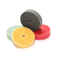 Boasta – Roue de polissage en fibre non tissée de 3 pouces, 75 mm, avec trou de 10 mm, pour la finition des surfaces métalliques et la fabrication de bijoux