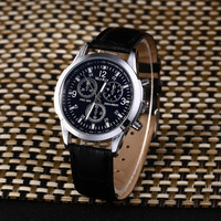 WJ-9915 Montres Homme Prix Abordable Bracelet en Cuir Mode Simple Montres-bracelets pour Homme Sport Verre Numérique Silicone Alliage Rond Mixte