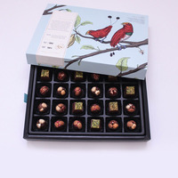 Vente en gros de nouvelle boîte d'emballage en tube de chocolat à fraise enrobée de chocolat cadeau de luxe en carton personnalisé