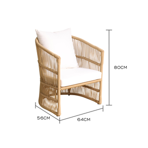 <span class=keywords><strong>Wicker</strong></span> sang trọng ngoài trời khách sạn Ghế mây bền không thấm nước giải trí phòng chờ Ghế bộ đồ nội thất sân vườn - Product Image 2