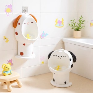 Children's Cartoon <b>Potty</b> Urinal For Boys And Girls 3-6 Years Old PP Material Wall Mount Standing Toilet <b>Training</b> Aid - Product Image 1