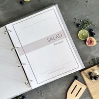 Beliebte personal isierte Samt bezug Rezept buch Kochbuch Ringbuch mit Ärmeln